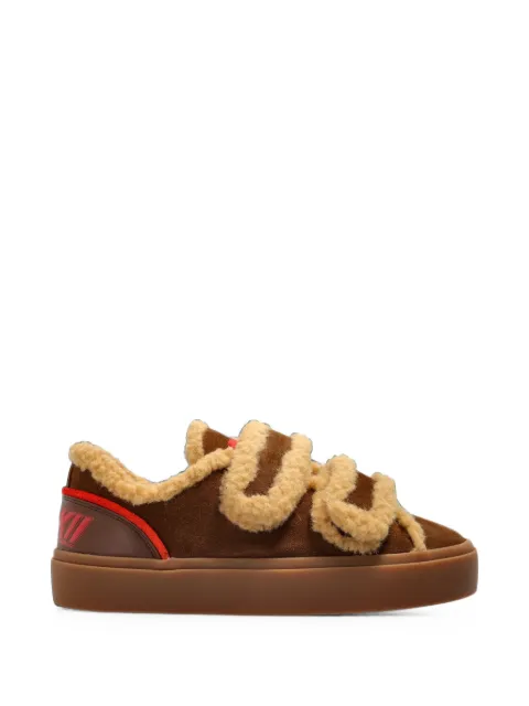 Inuikii Lila Shearling Low leather sneakers Brown 10010010561