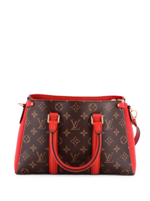 Louis Vuitton Pre-Owned Soufflot Tote Monogram Canvas with Leather BB satchel Red 69CSNW972SYAZ50N
