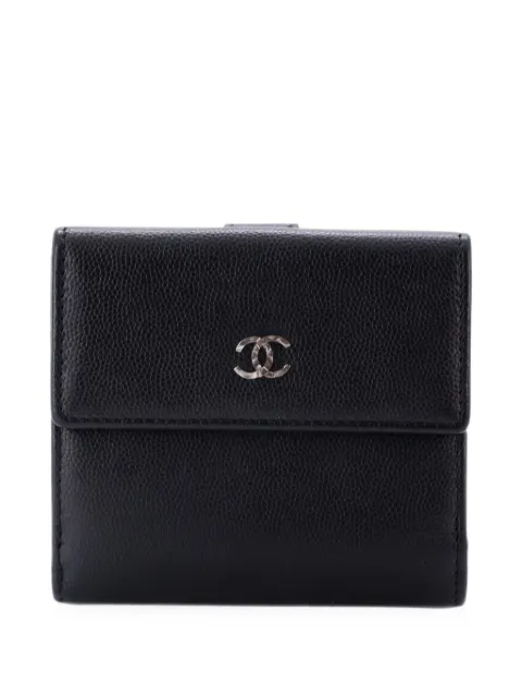 CHANEL Pre-Owned CC French Wallet Caviar small wallets Black XLD2IMQWG4XFY1XR