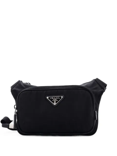 Prada Pre-Owned Zip Waist Bag Tessuto Small belt bag Black 5VB8N00X5G01MOH5