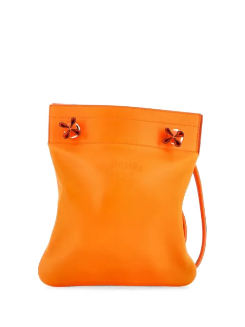 Hermès Pre-Owned Aline Bag Milo Lambskin and Swift Mini crossbody bag Orange XIPSS1TTCEF8JB2D