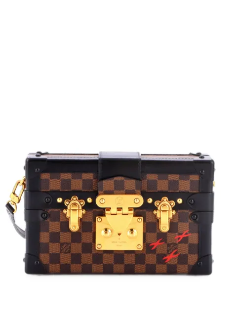 Louis Vuitton Pre-Owned Petite Malle Handbag Damier clutch bag Black EVP53SR7EUQK1TM0