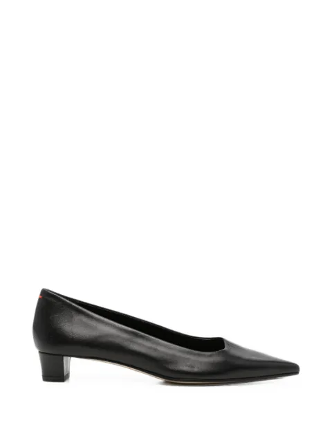 Aeyde pointed-toe block-heel pumps Black A11PU0281001001226