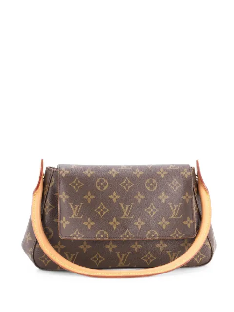 Louis Vuitton Pre-Owned Looping Handbag Monogram Canvas Mini satchel Brown WZ1N7QSMYY3JANV0