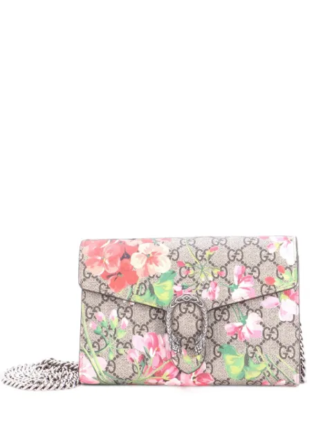 Gucci Pre-Owned Dionysus Chain Wallet Blooms Print GG Coated Canvas Small crossbody bag Multicolour QWRQ5UUEZXAGKG14