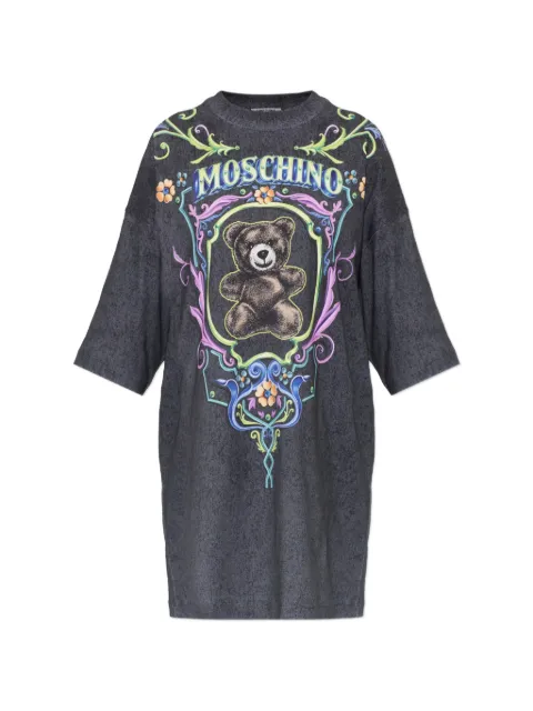 Moschino Teddy Bear print T-shirt dress Grey 262DJ04305442