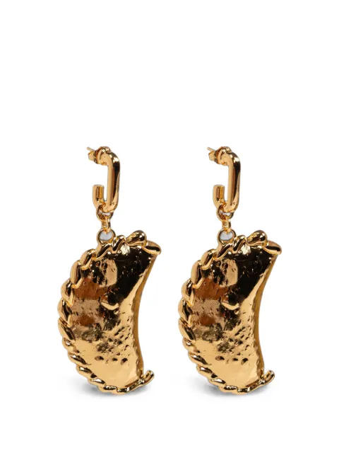 Moschino empanada-pendant earrings Gold 26221A91178506
