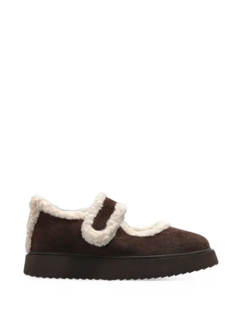 Inuikii Shearling M.J. ballet flats Brown 10120260031