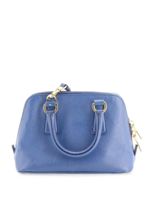 Prada Pre-Owned Promenade Bag Saffiano Leather Mini crossbody bag Blue QRZ2PNJ8DIAUWEXP