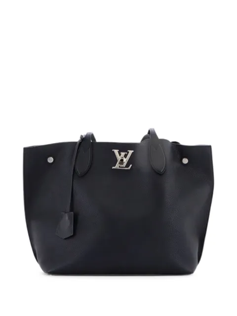Louis Vuitton Pre-Owned Lockme Go Leather tote bag Black L9BH04IANJOU6RQO
