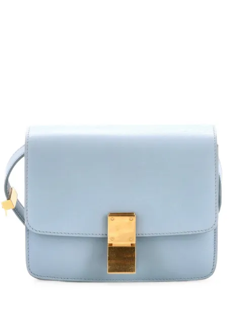 Celine Pre-Owned Classic Box Bag Smooth Leather Teen shoulder bag Blue B6M7DWW6COF5WC1K