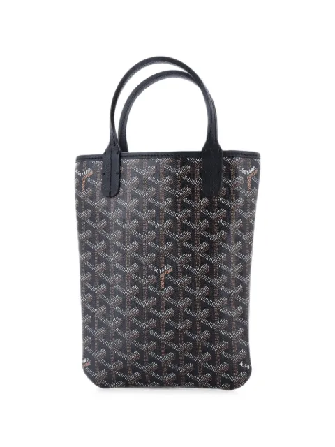 Goyard Pre-Owned Poitiers Coated Canvas Mini tote bag Black 68ARDDI6AB6ZOCST