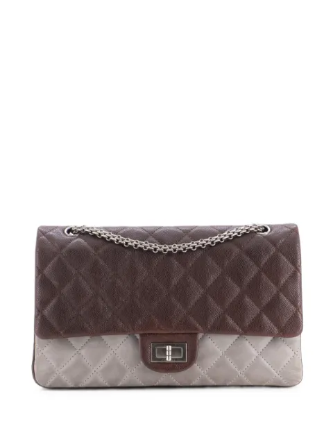 CHANEL Pre-Owned Bicolor Reissue 2.55 Flap Bag Quilted Caviar and Washed Lambskin 227 shoulder bag Brown B0FA2N9IVZEDKRBR