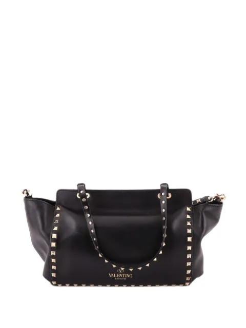 Valentino Garavani Pre-Owned Rockstud Soft Leather Small tote bag Black KLXMFDL5IW193HNG