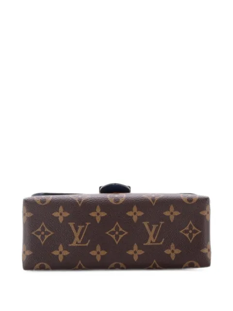 Louis Vuitton Pre-Owned Locky Handbag Monogram Canvas with Leather BB satchel Blue EZ5V21Q0XWZOALPY
