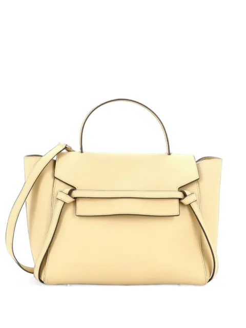 Celine Pre-Owned Belt Bag Textured Leather Mini shoulder bag Yellow F02K7CM8VD30PSJU