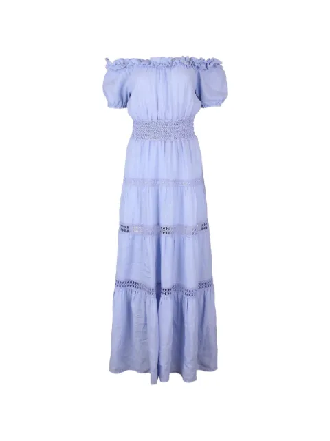 MISHA Angara off-shoulder maxi dress Blue ANGARAPURPLE