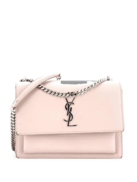 Saint Laurent Pre-Owned Sunset Leather Medium crossbody bag Neutrals KG40DNMQZYO3EYU9