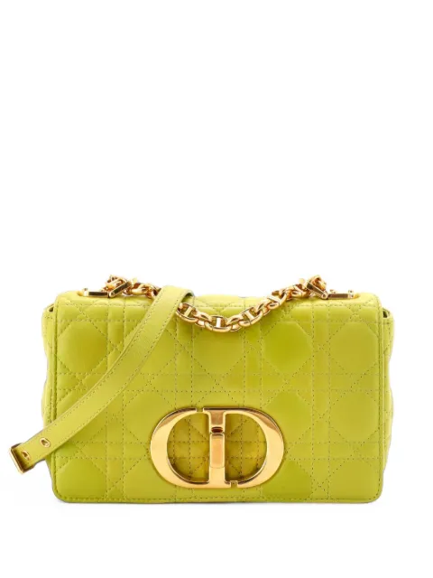 Christian Dior Pre-Owned Caro Bag Cannage Quilt Calfskin Small crossbody bag Green 26LZR0RKANO9RJEH