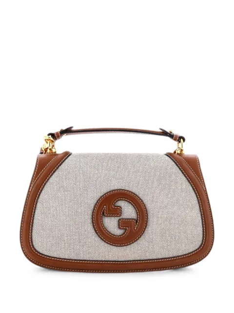 Gucci Pre-Owned Blondie NM Top Handle Bag Canvas with Leather Medium shoulder bag Brown XJ4N4IHZIA5E4ARQ