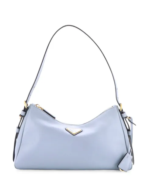 Prada Pre-Owned Aimee Shoulder Bag Leather Medium hobo bag Blue KF7RPO0JV1F3H2RJ