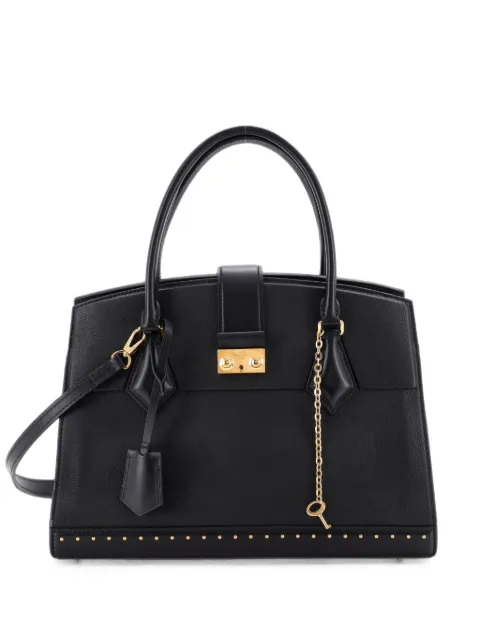 Louis Vuitton Pre-Owned Cour Marly Handbag Leather with Studded Detail MM shoulder bag Black AOTWHZH24IZFS9SQ