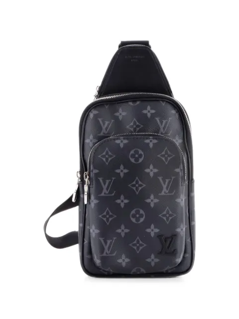 Louis Vuitton Pre-Owned Avenue Sling Bag NM Monogram Eclipse Canvas crossbody bag Black JX7BPW69AZAGWOB2