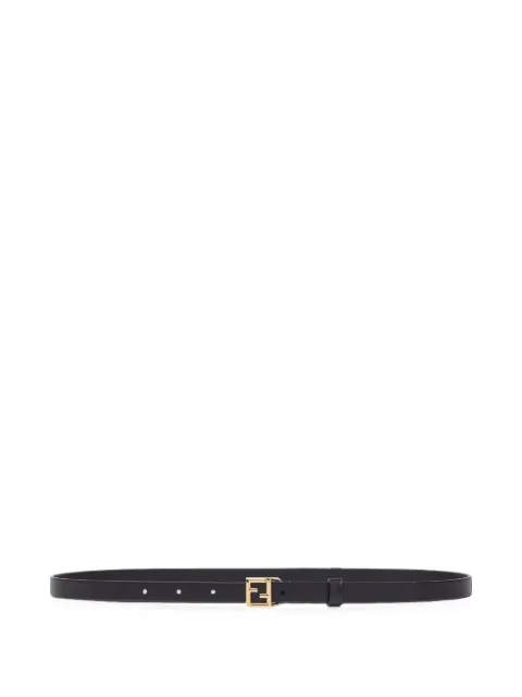 FENDI FF logo leather belt Black 8C0792B1JS