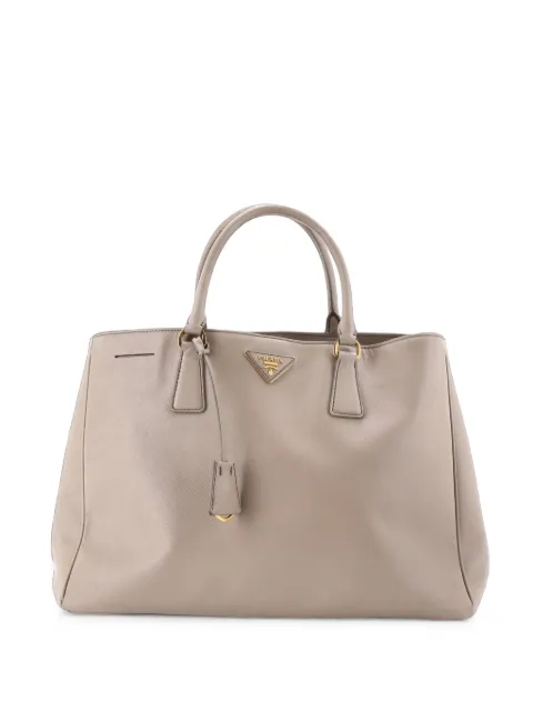 Prada Pre-Owned Lux Open Saffiano Leather Large tote bag Grey AGQMJMCJ81CNOP32