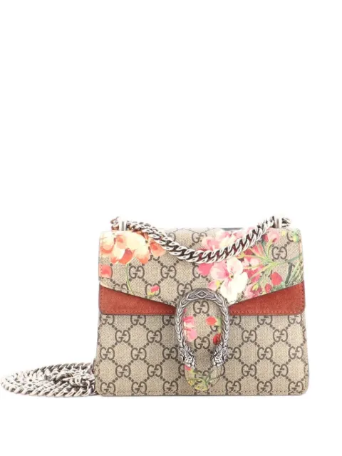 Gucci Pre-Owned Dionysus Bag Blooms Print GG Coated Canvas Mini shoulder bag Brown ETBUEOBJJHKVMB4I
