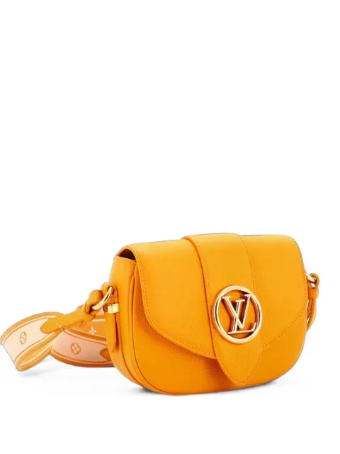 Louis Vuitton Pre-Owned LV Pont 9 Soft Bag Leather PM crossbody bag Orange 56BVYCW393YSN2A2