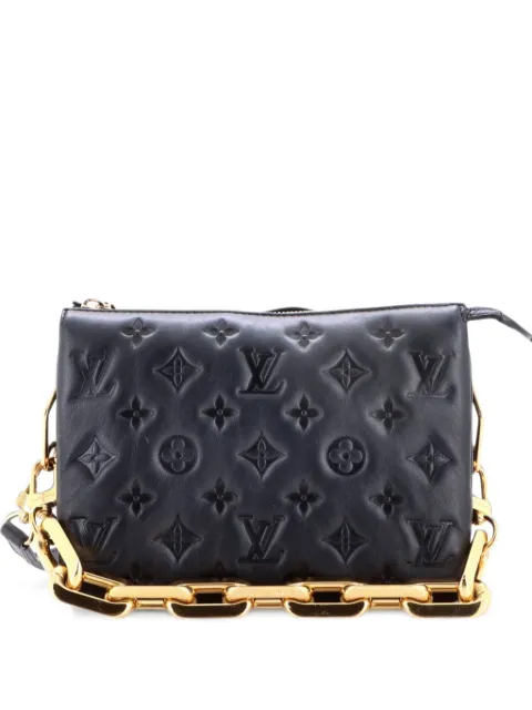 Louis Vuitton Pre-Owned Coussin Bag Monogram Embossed Lambskin BB crossbody bag Black 4QQFTXSWPAPANKDW