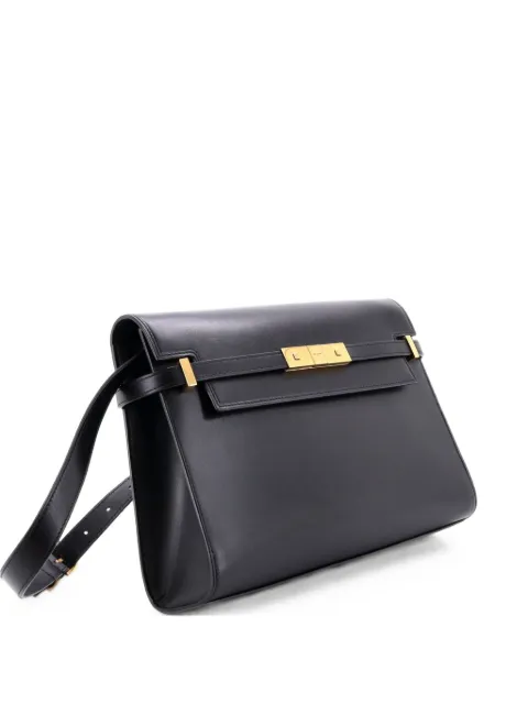 Saint Laurent Pre-Owned Manhattan Leather Medium shoulder bag Black 4D4DM5LFTR8WZLT4