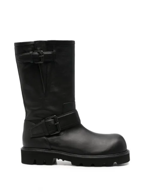 Juun.J buckle-strap lug-sole boots Black JC68K1P015