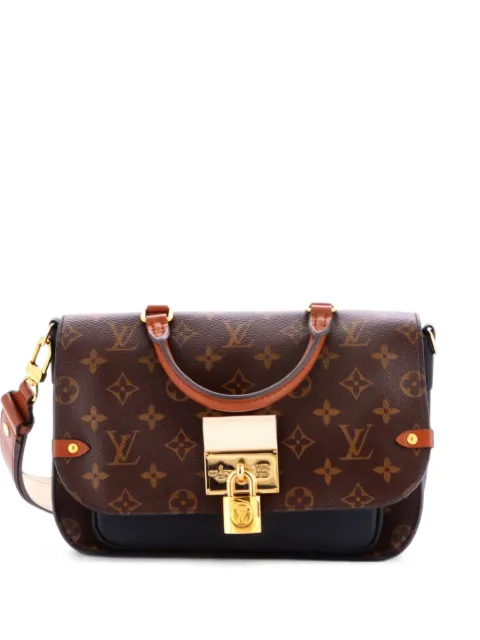 Louis Vuitton Pre-Owned Vaugirard Handbag Monogram Canvas with Leather satchel Black 4MJ8PDT8XWPWDBIR