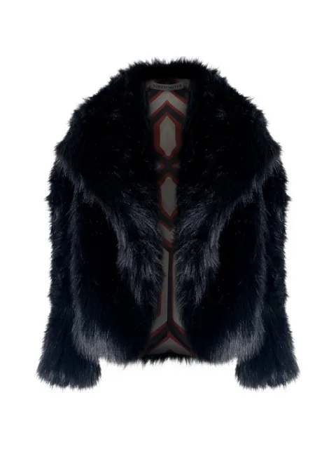 Nineminutes The Marylin 25 faux-fur coat Black THEMARYLIN