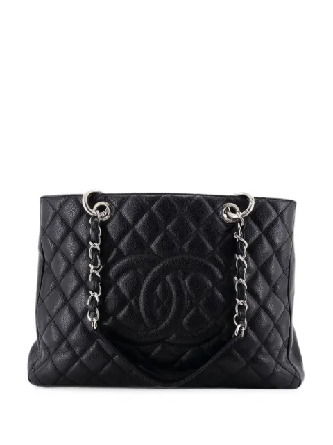 CHANEL Pre-Owned Grand Shopping Quilted Caviar XL tote bag Black GVBCIZ52A1OWM9AI