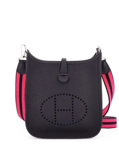 Hermès Pre-Owned Evelyne Bag Gen III Clemence TPM crossbody bag Blue 1CH0BCB5JIEMVYNK