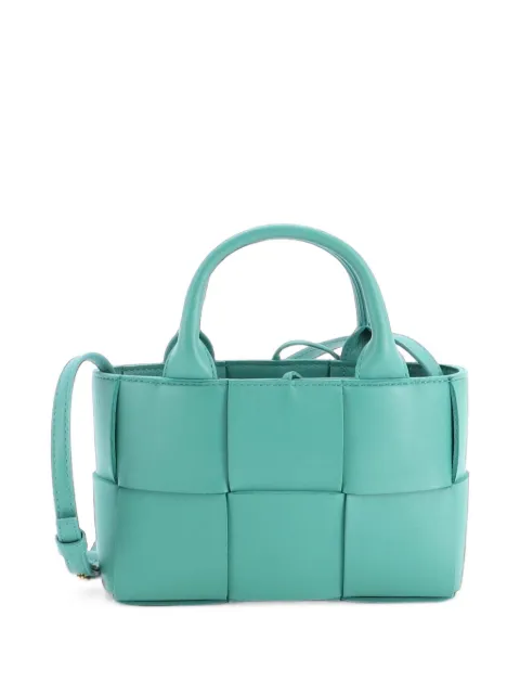 Bottega Veneta Pre-Owned Arco Maxi Intrecciato Leather Candy tote bag Green DRN0X0NLMD534A2B