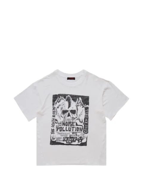 LỰU ĐẠN Thrash graphic-print T-shirt White MT096JCLJ