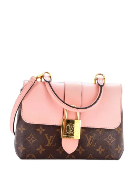 Louis Vuitton Pre-Owned Locky Handbag Monogram Canvas with Leather BB satchel Pink 6RCPK4UXZSLGRT1P