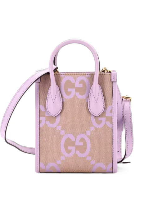 Gucci Pre-Owned Vertical Tote Jumbo GG Canvas Mini crossbody bag Purple D9NR3L8GIMV4JMHG