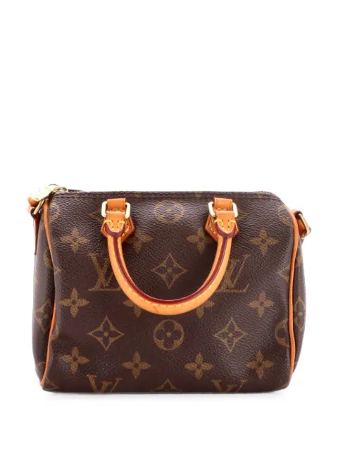 Louis Vuitton Pre-Owned Speedy Bandouliere Bag Monogram Canvas Nano crossbody bag Brown 0ZAHG1LA823MGSCL