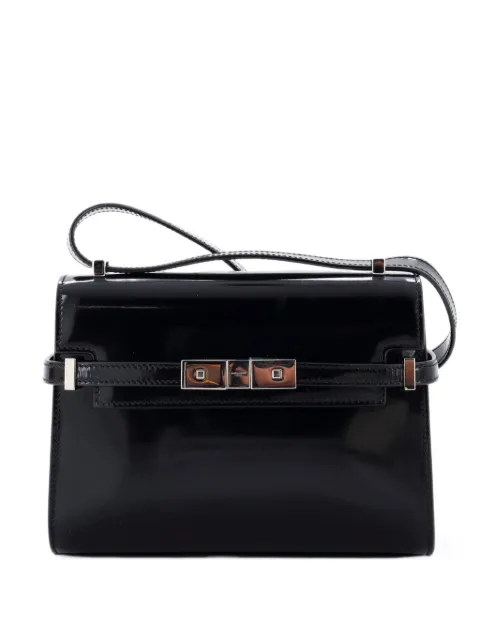 Saint Laurent Pre-Owned Manhattan Shoulder Bag Leather Mini crossbody bag Black 3WXUZ8ZOI4K86NAA