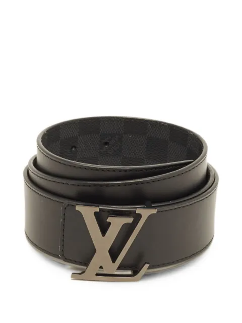 Louis Vuitton Pre-Owned 2023 logo-plaque reversible belt Grey 1410414