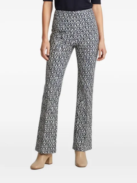 Elisabetta Franchi monogram jersey trousers Blue 1407987