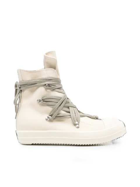 Rick Owens DRKSHDW Megalace pentagram lace-up sneakers Neutrals DU02F6809DOW1