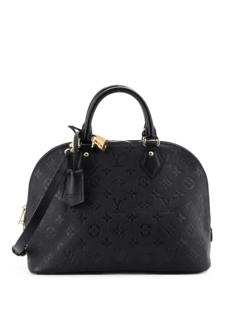 Louis Vuitton Pre-Owned Alma Handbag Monogram Empreinte Leather PM satchel Black E6HT3A1L1Z8YYWPY