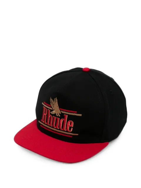 RHUDE logo-embroidered eagle-motif cap Black RHFW26HA01743