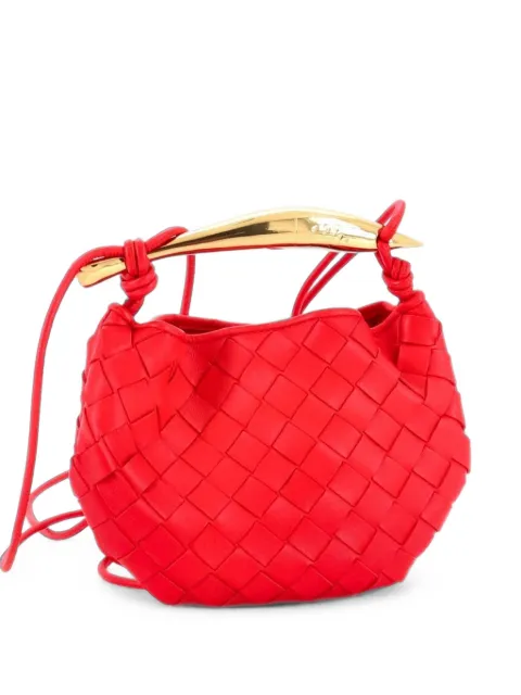 Bottega Veneta Pre-Owned Sardine Top Handle Bag Intrecciato Nappa Mini satchel Red 11X3ILI1ISNTJXPJ